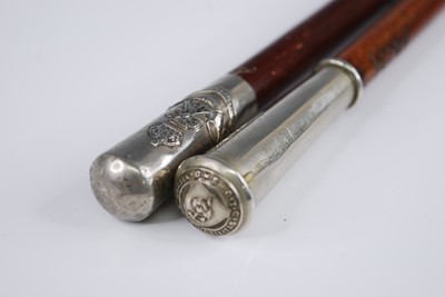 Lot 216 - An early 20th century swagger stick, having a...