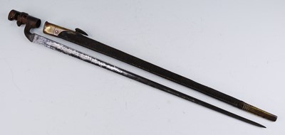 Lot 137 - A British 1895 pattern socket bayonet, for use...