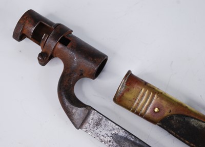 Lot 137 - A British 1895 pattern socket bayonet, for use...