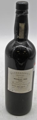 Lot 1341 - Rutherford's Malmsey sweet Madeira wine, 1952,...