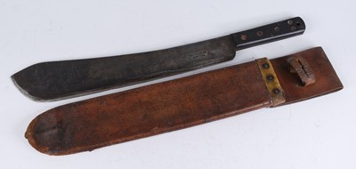 Lot 201 - A WW II British Army jungle machete, the 37cm...