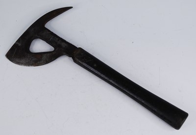 Lot 107 - A WW II RAF escape axe, the steel blade with...
