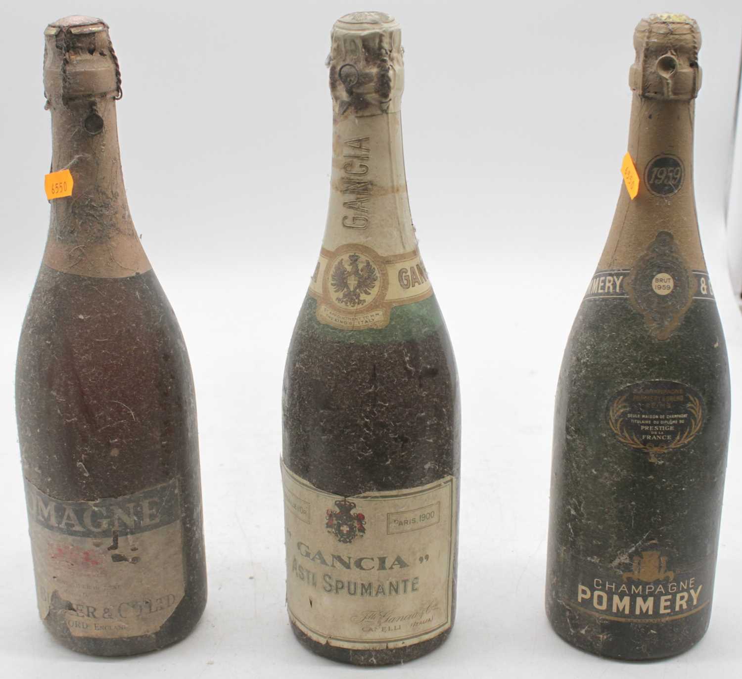 Lot 1232 - Pommery & Greno vintage champagne, 1959, one...