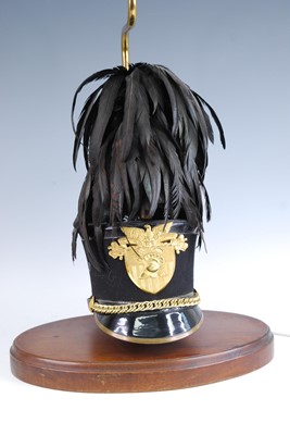 Lot 296 - A West Point Cadet ``Tar Bucket`` Dress Shako,...