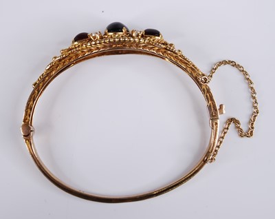 Lot 2185 - A Victorian style 9ct gold, garnet and seed...