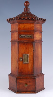 Lot 2365 - A Victorian style mahogany pillar box, of...