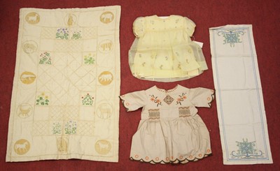 Lot 2393 - A circa 1900 silk backed and hand-embroidered...