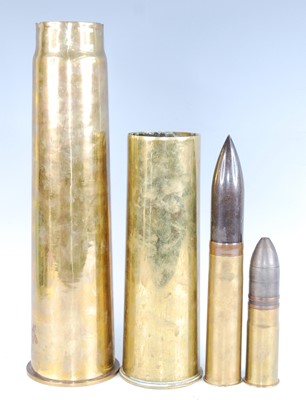 Lot 274 - A WW I French 37mm pom pom shell, together...