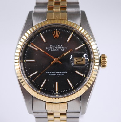 Lot 2312 - A gent's Rolex Oyster Perpetual Datejust 18ct...