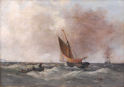 Lot 2443 - John Moore of Ipswich (1821-1902) - Boats in...