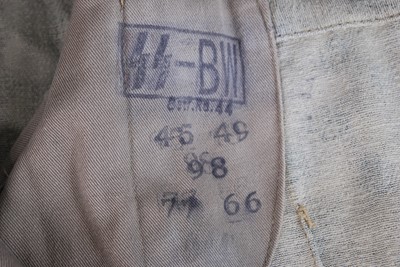 Lot 313 - A German SS camouflage tunic, in dot pattern...