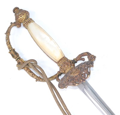 Lot 336 - A 19th century French Officer's small sword,...