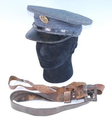 Lot 349 - An R.A.F. Officer's peaked cap, together with...