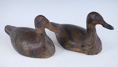 Lot 385 - A pair of early 20th century painted wooden...