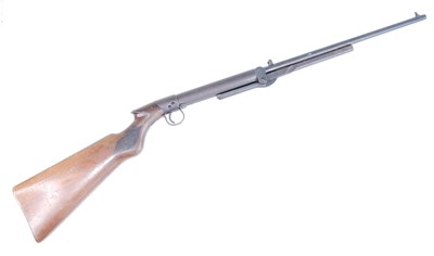 Lot 412 - An unmarked underlever air rifle serial...