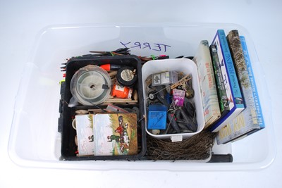 Lot 403 - Two boxes of miuscellaneous fishing equipment,...