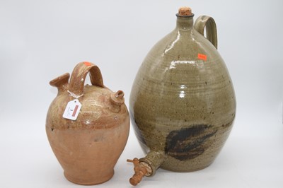 Lot 3 - A French partially glazed terracotta...