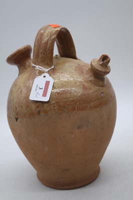 Lot 3 - A French partially glazed terracotta...