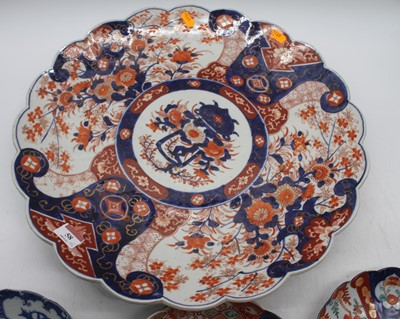 Lot 58 - A Japanese Imari charger, of lobed form, dia....