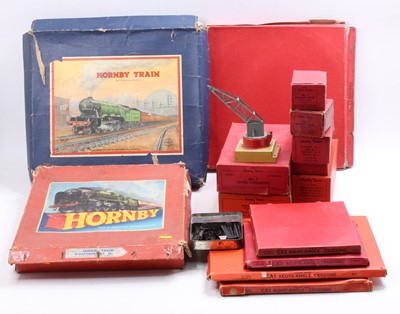 Lot 180 - Various Hornby 0-gauge items: Two No.1...