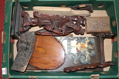 Lot 106 - A collection of treen to include an Edwardian...