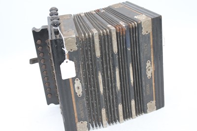 Lot 117 - A vintage Ajax Reeds Champion Band squeezebox,...