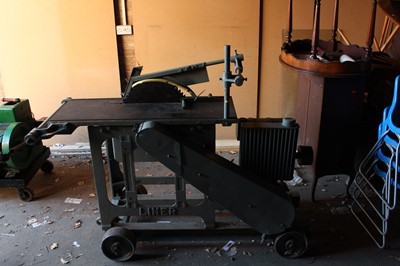 Lot 47 - A Lister D powered Liner Saw Bench, hand...