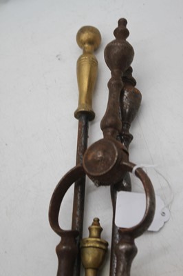 Lot 169 - A collection of 19th century fire tools