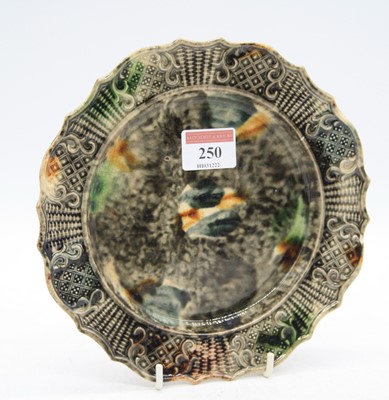 Lot 250 - An 18th century Whieldon-type plate, dia.19cm...