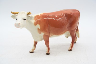Lot 261 - A Beswick model of a Hereford cow, No.948, h.13cm