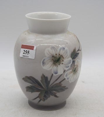 Lot 255 - A Royal Copenhagen vase, decorated with...