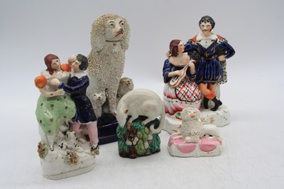 Lot 271 - A collection of 19th century Staffordshire...