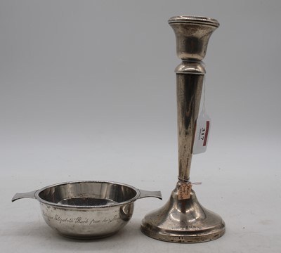 Lot 317 - A George VI silver porringer of typical twin...