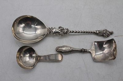 Lot 345 - A late Victorian silver anointing spoon having...