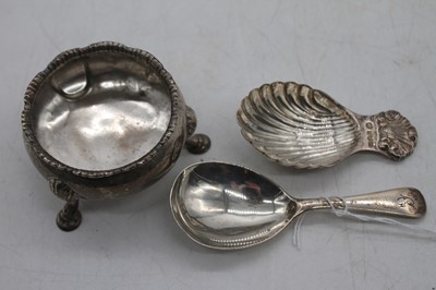 Lot 353 - A George III silver open salt of squat...