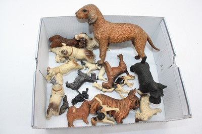 Lot 373 - A small collection of figures of dogs, various...