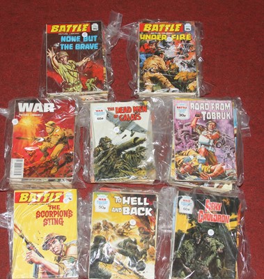 Lot 522 - A collection of vintage Fleetway Library war...