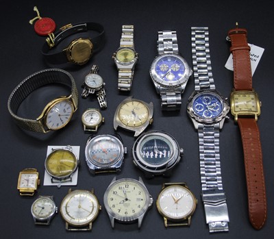 Lot 494 - A collection of lady's and gent's wristwatches,...