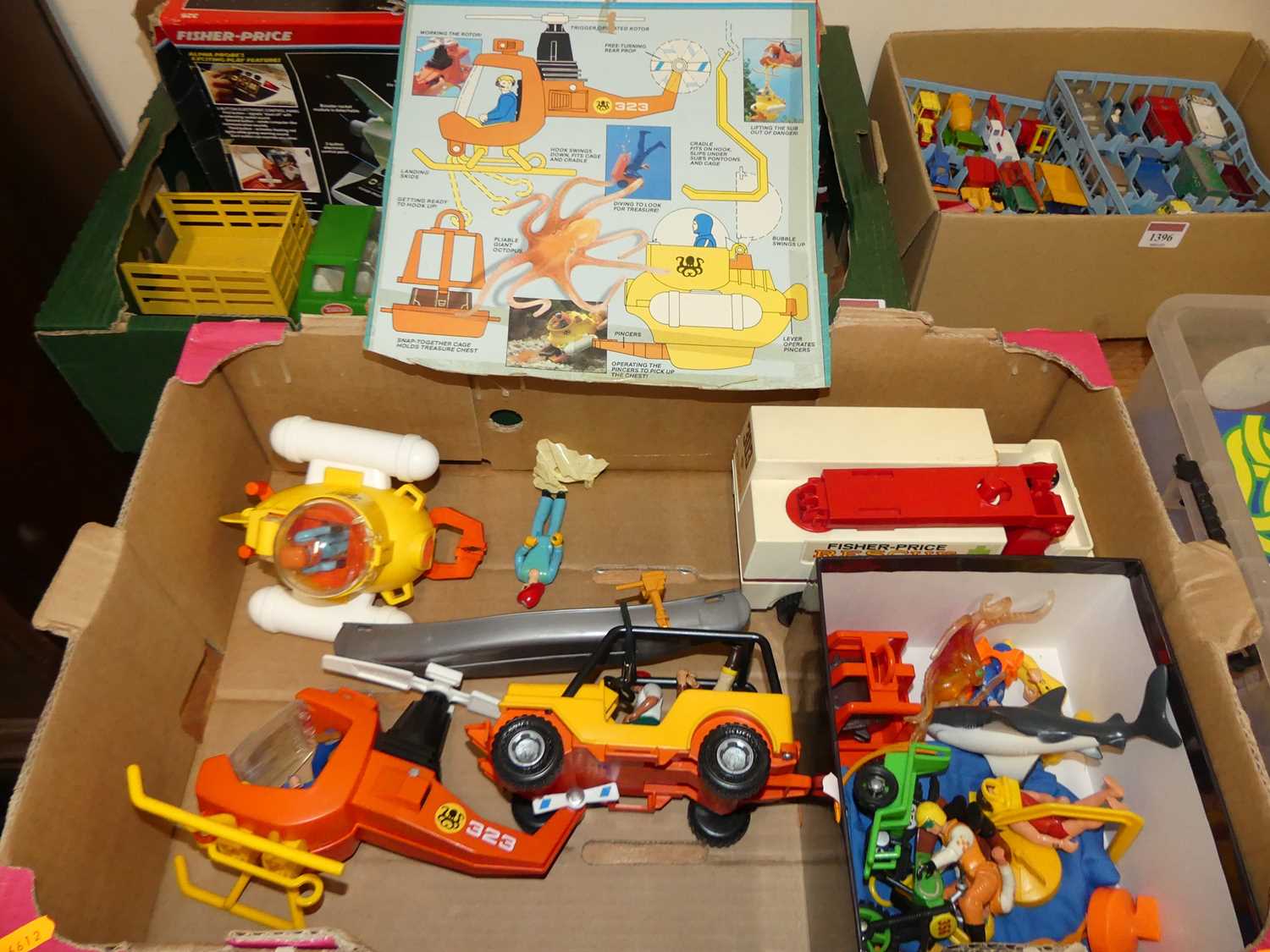 Lot 1400 - One box of Fisher Price toys to include Air...