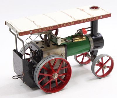 Lot 25 - A Mamod TE1A steam traction engine of usual...