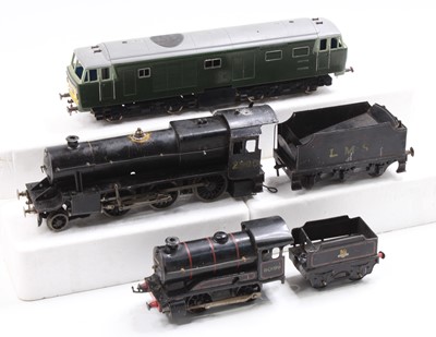 Lot 201 - Three various 0 gauge locomotives to include a...