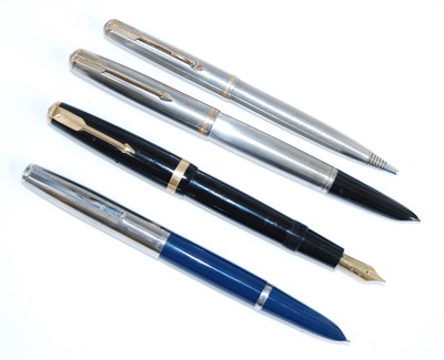 Lot 279 - A cased Parker 51 fountain pen and mechanical...