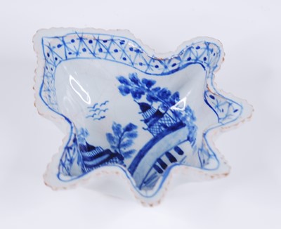 Lot 2152 - A Delft blue and white pickle dish, 18th or...
