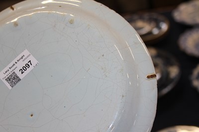 Lot 2097 - A Bristol polychrome delftware plate, probably...