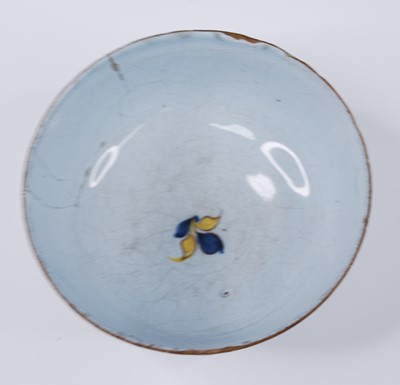 Lot 2092 - A Bristol blue and white delftware dish,...