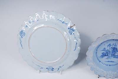 Lot 2092 - A Bristol blue and white delftware dish,...