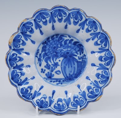 Lot 2149 - A Delft blue and white dish, late 17th century,...