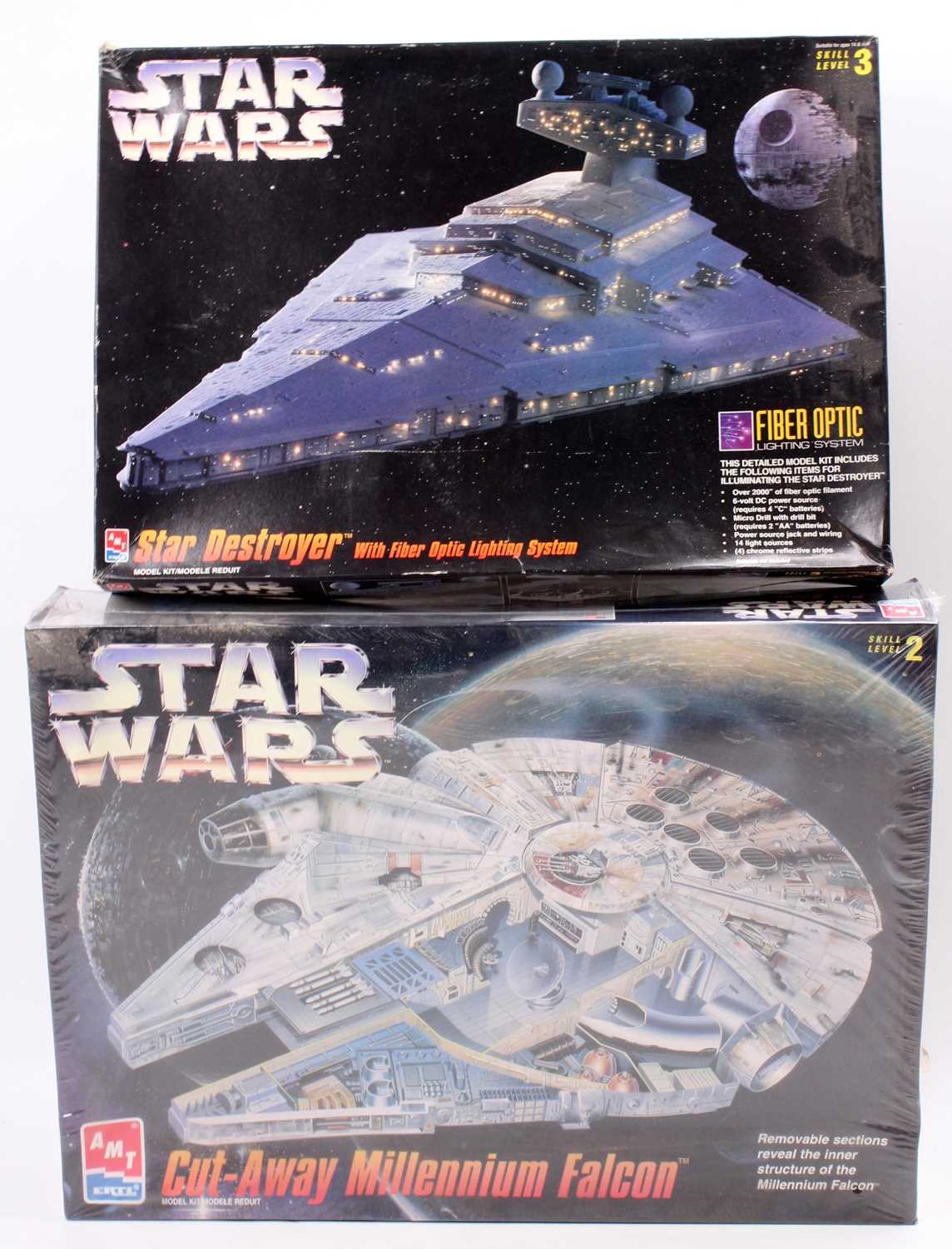 Lot 1015 - A Star Wars AMT/ERTL boxed plastic kit group,...
