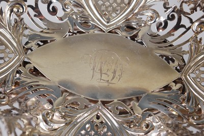Lot 2285 - An Edwardian openwork silver and silver plate...
