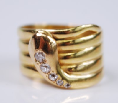 Lot 2393 - A late Victorian 18ct yellow gold diamond set...